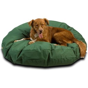 Snoozer Pet Products Round Pillow Dog Bed w/Removable Cover, Green, Large