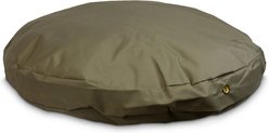 Snoozer Pet Products Round Pillow Dog Bed with Removable Cover, Hazelnut, Large