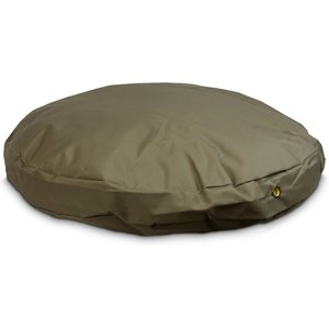 Snoozer Pet Products Round Pillow Dog Bed w/Removable Cover, Hazelnut, Large