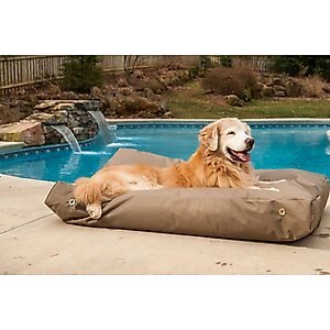 Snoozer Pet Products Rectangular Pillow Dog Bed with Removable Cover, Hazelnut, Small