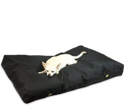 Snoozer Pet Products Rectangular Pillow Dog Bed with Removable Cover, Black, Large