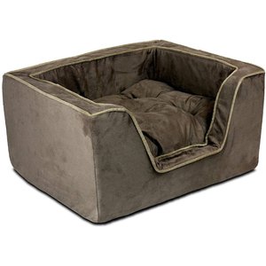 SNOOZER PET PRODUCTS Luxury Square Bolster Dog Bed with Removable Cover ...