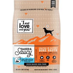 I and Love and You Baked & Saucy Chicken & Sweet Potato Dog Food, 4-lb bag
