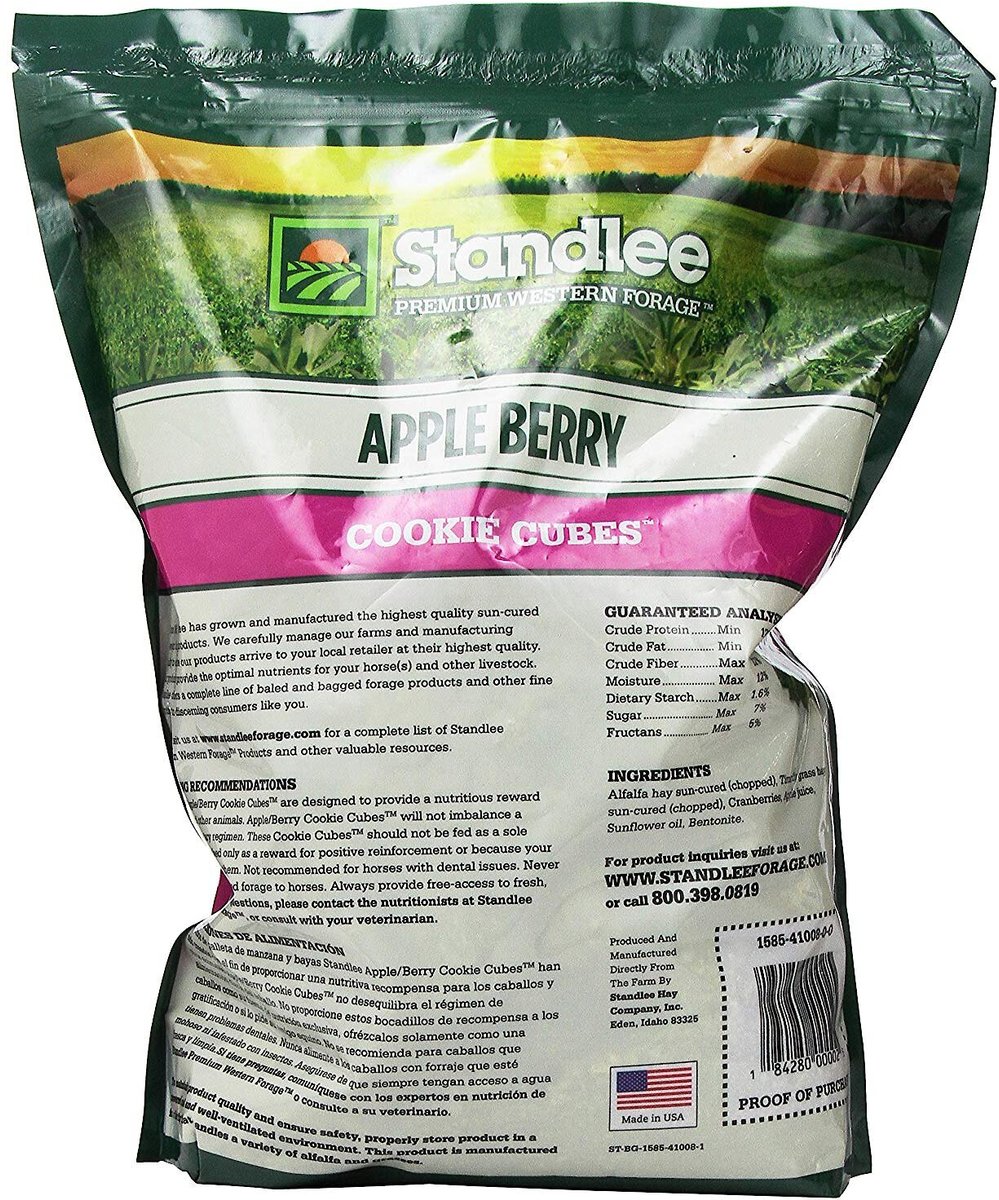 STANDLEE Premium Cookie Cubes Low Starch, Low Sugar Apple Berry Horse