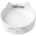 PetRageous Designs Meow Kitty Ceramic Cat Bowl, 1-cup