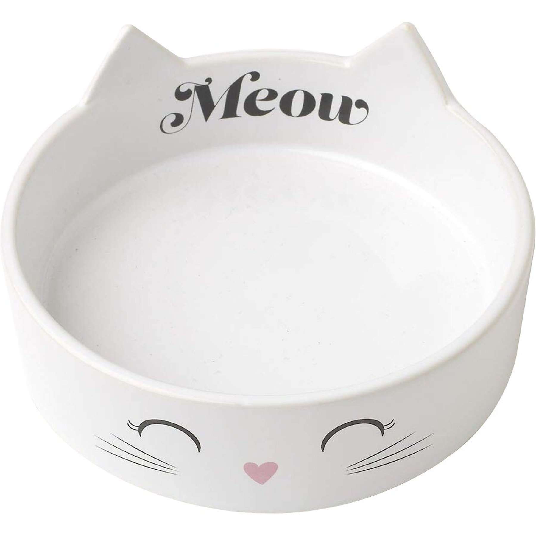 PetRageous Designs PetRageous Designs Meow Kitty Ceramic Cat Bowl, 1-cup
