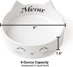PetRageous Designs Meow Kitty Ceramic Cat Bowl, 1-cup slide 2 of 2