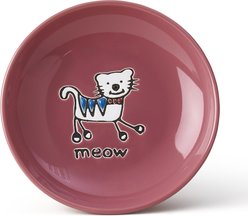 PetRageous Designs Silly Kitty Cat Dish, Pink slide 2 of 2