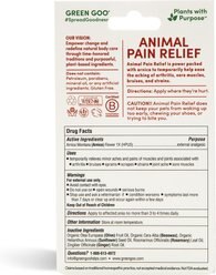 Green Goo Animal Pain Relief Homeopathic Medicine for Pain for Dogs, 1.82-oz tin slide 2 of 2