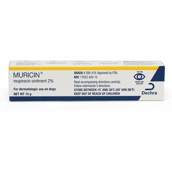 MURICIN (mupirocin) Ointment for Dogs, 2, 15gm