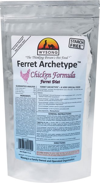Wysong Archetype Raw Chicken Diet Freeze-Dried Ferret Food, 7.5-oz bag slide 1 of 2
