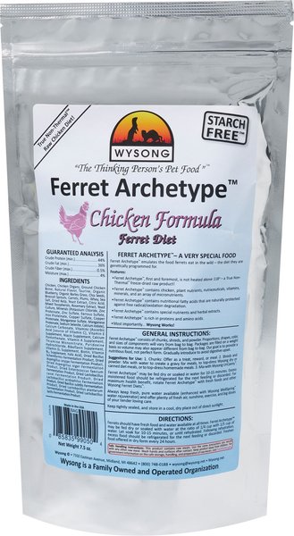 WYSONG Archetype Raw Chicken Diet Freeze Dried Ferret Food 7.5 oz bag Chewy