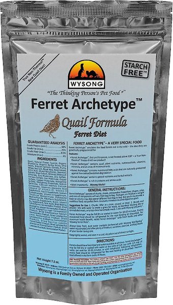 freeze dried ferret food