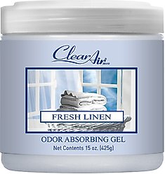 Clear Air Fresh Linen Odor Absorbing Solid Gel, 15-oz jar
