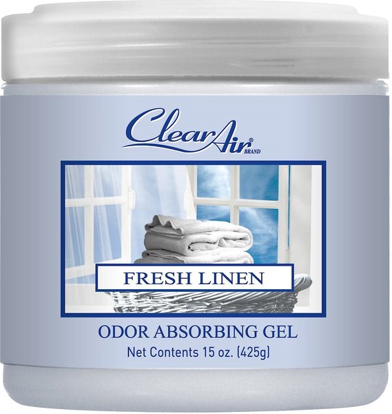 Clear Air Fresh Linen Odor Absorbing Solid Gel, 15-oz jar slide 1 of 1