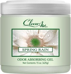 Clear Air Odor Spring Rain Absorbing Solid Gel, 15-oz jar