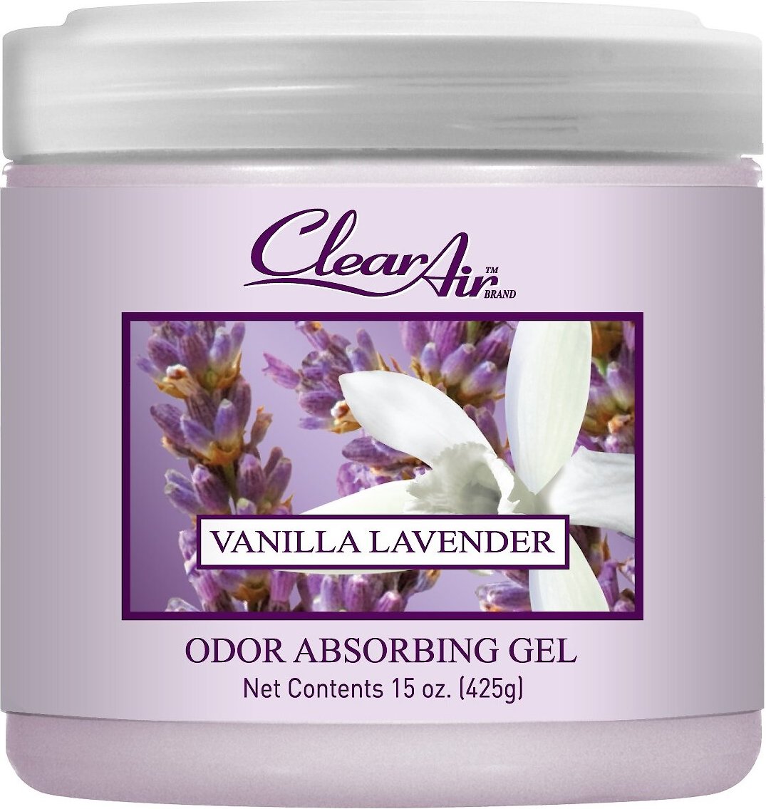 Clear Air Odor Vanilla Lavender Absorbing Solid Gel