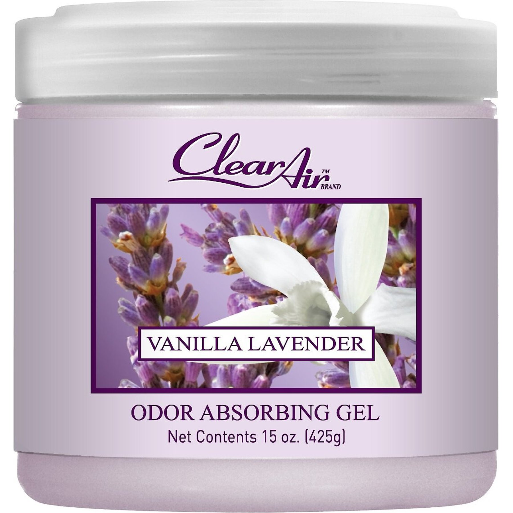 Clear Air Odor Vanilla Lavender Absorbing Solid Gel