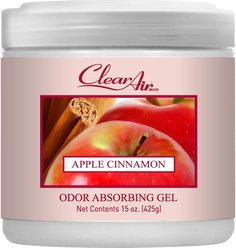 Clear Air Odor Apple Cinnamon Absorbing Solid Gel, 15-oz jar,