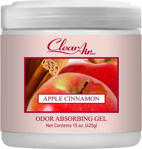 Clear Air Odor Apple Cinnamon Absorbing Solid Gel, 15-oz jar, slide 1 of 1