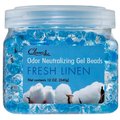 Clear Air Fresh Linen Neutralizing Gel Beads, 12-oz jar