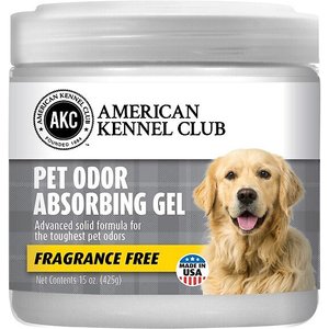 American Kennel Club AKC Fragrance Free Pet Odor Absorbing Solid Gel, 15-oz jar
