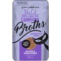 Tiki Cat Broths Duck & Chicken in Broth with Meaty Bits Grain-Free Wet Cat Food Topper, 1.3-oz pouch, case of 12