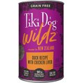 Tiki Dog Wildz Duck Recipe with Chicken Liver Grain-Free Wet Dog Food, 13.2-oz can, case of 12