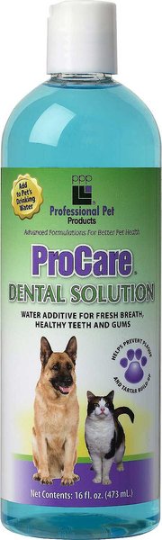 Professional Pet Products ProCare Dog & Cat Dental Water Additive, 16-oz bottle slide 1 of 2