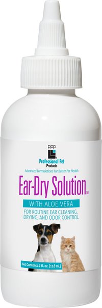 PROFESSIONAL PET PRODUCTS Pet Ear-Dry Solution, 4-fl oz bottle - Chewy.com