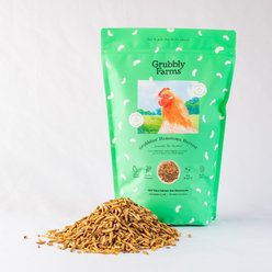 Grubbly Farms Grubblies Oven-Dried Non-GMO Black Soldier Fly Grubs Chicken Treats, 1-lb bag