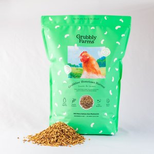 Grubbly Farms Grubblies Oven-Dried Non-GMO Black Soldier Fly Grubs Chicken Treats, 5-lb bag