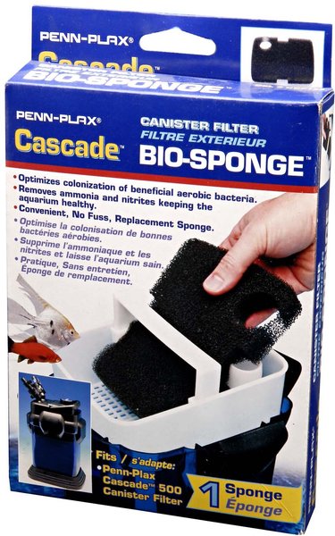 Penn-Plax Cascade Bio-Sponge 500 Aquarium Filter, Medium slide 1 of 3