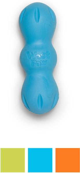 West Paw Rumpus Small Tough Dog Chew Toy, Blue slide 1 of 6