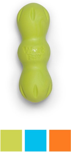 West Paw Rumpus Small Tough Dog Chew Toy, Green slide 1 of 6