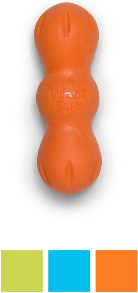 West Paw Rumpus Small Tough Dog Chew Toy, Orange slide 1 of 6