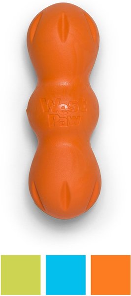 West Paw Rumpus Medium Tough Dog Chew Toy, Orange slide 1 of 6