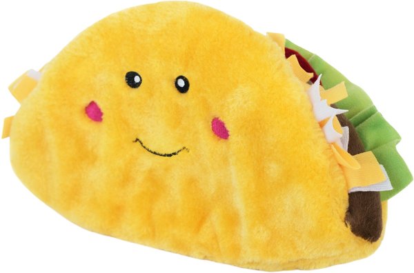 Discontinued - ZIPPYPAWS Jumbo Taco NomNomz Dog Toy - Chewy.com