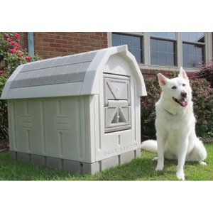 Dog Palace Dog House, Grey/Taupe