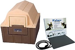 DP Hunter Dog House & Heating Pad, Brown/Tan slide 1 of 9