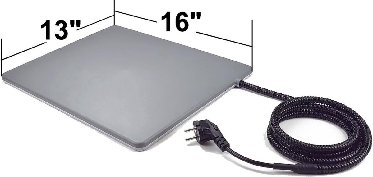 DP HUNTER Dog House & Heating Pad, Brown/Tan