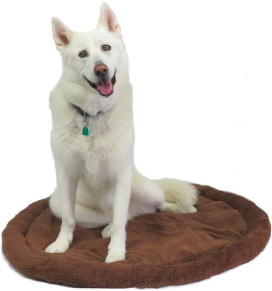 Show full view: Dog Palace CRB Palace Fleece Dog Bed, Brown/Tan slide 3 of 4