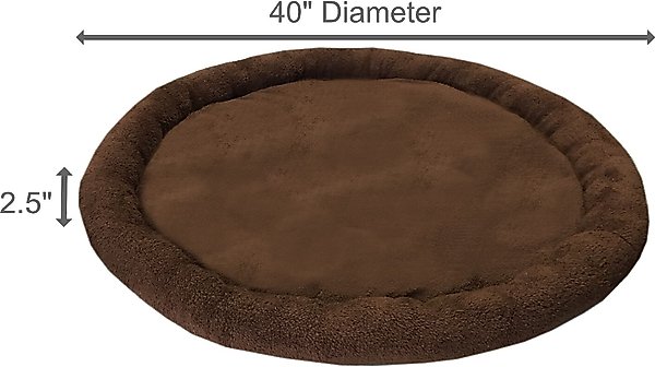 Show full view: Dog Palace CRB Palace Fleece Dog Bed, Brown/Tan slide 4 of 4