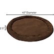 Show in main carousel: Dog Palace CRB Palace Fleece Dog Bed, Brown/Tan slide 4 of 4