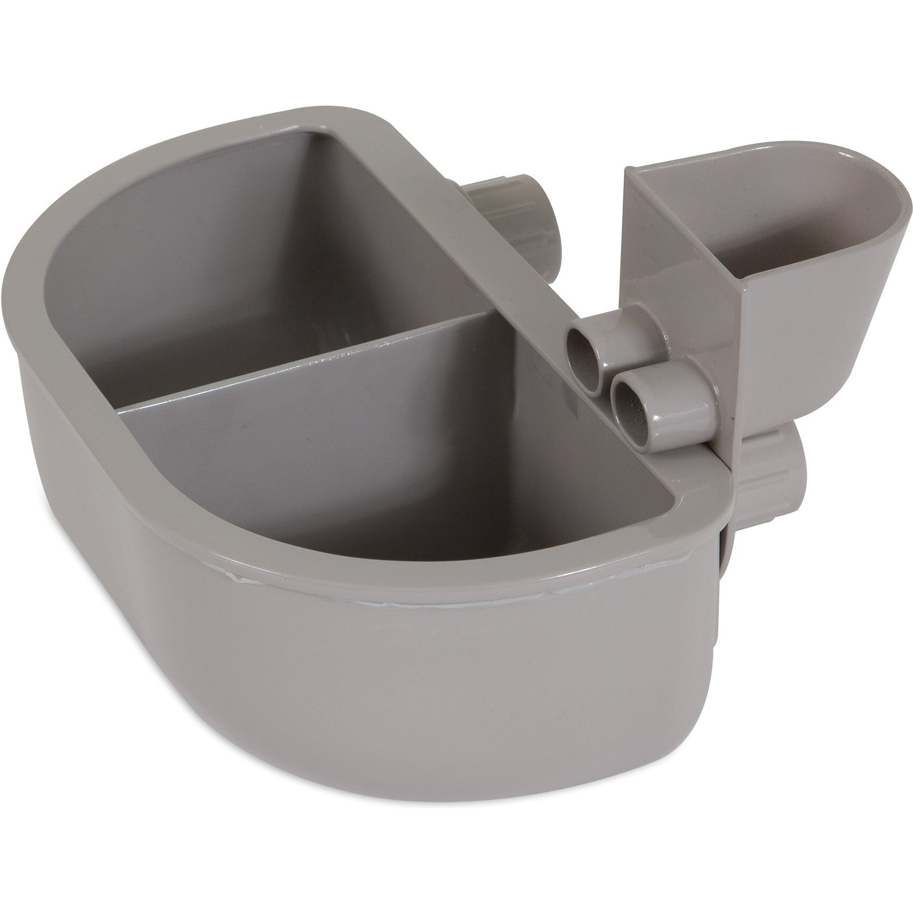 Petmate No-Spill Double Diner Plastic Kennel Dog Bowl, 1.6-cup