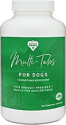Project Paws Advanced Multi-Vitamin & Mineral Chewable Dog Supplements, 180 count