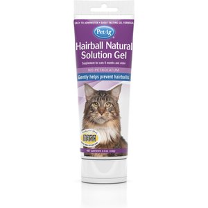 PetAg Hairball Natural Solution Chicken Flavored Hairball Control Supplement for Cats, 3.5-oz tube