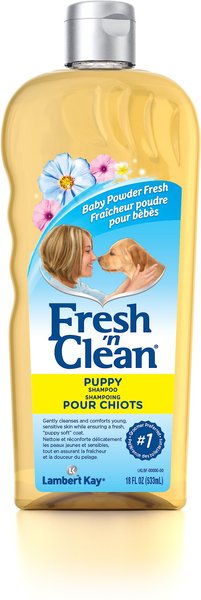 PetAg Fresh 'n Clean Puppy Shampoo, Baby Powder Fresh, 18-oz bottle slide 1 of 2