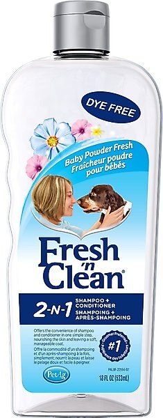 PetAg Fresh 'n Clean Scented Creme Rinse Conditioner, Classic Fresh Scent - 18 Oz - Reduces Mats And Tangles With Vitamin E & Aloe Vera - Strengthens