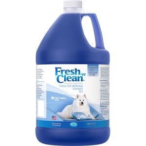 PetAg Fresh 'n Clean Snowy-Coat Whitening Dog Shampoo Concentrate, Vanilla Scent, 1-gal